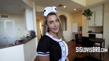Teen In Maid Costume POV (Stepsis)- Ella Reese
